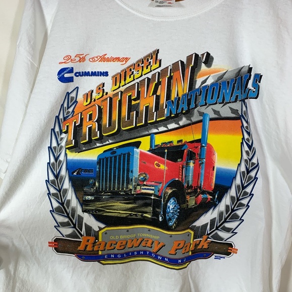 VINTAGE T SHIRT BIG RIG NASCAR STYLED - Picture 4 of 4